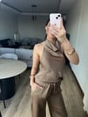 Sırt Dekolteli Saten Takım