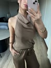 Sırt Dekolteli Saten Takım