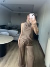 Sırt Dekolteli Saten Takım