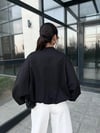 Siyah Kruvaze Bomber Ceket