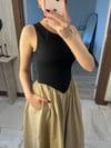 Üstü Jarse Poplin Elbise Camel