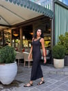 Askılı Fitilli Maxi Elbise - Si̇yah 2