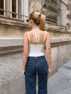 Kadın Dantel Detaylı Bodysuit - Beyaz