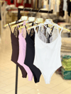 Kadın Dantel Detaylı Bodysuit - Si̇yah 2