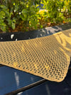 Kadın File Örgü Bohem Bandana - Sarı