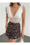 Kadın Güpür Detaylı Bralet Bluz Zyn-58409 - BEYAZ