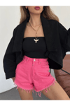 Kadın Oversize Bolero Denim Ceket Zyn-58393 - Siyah