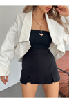 Kadın Oversize Bolero Denim Ceket Zyn-58393 - BEYAZ