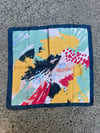 Kadın Renkli Desenli Fular Bandana - Sarı, Mavi, Kırmızı, Yeşil