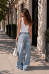 Kadın V Yaka Atlet - Beyaz