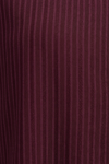 Bordo Relax Fit Çizgili Kadın Gömlek