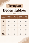 Reglan Kol Çift Yakalı Haki  Trençkot