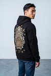 ANTİK DESEN NAKIŞLI KAPŞONLU SWEATSHİRT 7033