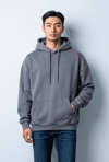 ANTRASİT KAPŞONLU BASİC SWEATSHİRT 7004