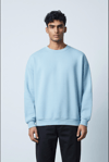 BEBE MAVİSİ BİSİKLET YAKA BASİC SWEATSHİRT 7013