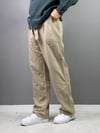 BEJ BELİ KEMERLİ KETEN BAGGY PANTOLON 5032