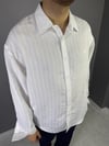 BEYAZ ÇİZGİLİ MODAL GÖMLEK 4019