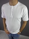 BEYAZ HENLEY YAKA DÜĞMELİ T-SHİRT 7022