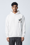 ÇİÇEK MOTİFLİ KAPŞONLU SWEATSHİRT 7032