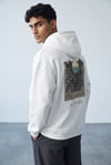 ÇİÇEK MOTİFLİ KAPŞONLU SWEATSHİRT 7032