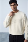COURAGE NAKIŞLI BİSİKLET YAKA SWEATSHİRT 7022