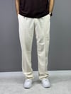 EKRU HAM KETEN REGULAR PANTOLON 5034