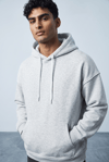 GRİ KAPŞONLU BASİC SWEATSHİRT 7005