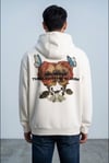 GÜL VE ÇİÇEK MOTİFLİ KAPŞONLU SWEATSHİRT 7044