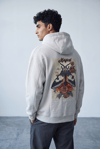 GÜVE NAKIŞLI KAPŞONLU SWEATSHİRT 7042