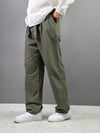 HAKİ BELİ KEMERLİ KETEN BAGGY PANTOLON 5031