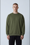 HAKİ BİSİKLET YAKA BASİC SWEATSHİRT 7010