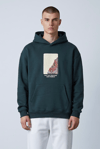 HALI MOTİFLİ KAPŞONLU SWEATSHİRT 7037
