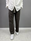 Kahve keten baggy  pantolon 5005