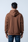 KAHVERENGİ KAPŞONLU BASİC SWEATSHİRT 7003