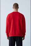 KIRMIZI BİSİKLET YAKA BASİC SWEATSHİRT 7011