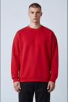 KIRMIZI BİSİKLET YAKA BASİC SWEATSHİRT 7011