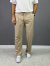 Krem kumaş baggy pantolon 5001