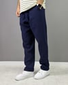 LACİVERT MÜSLİN BAGGY PANTALON 5022