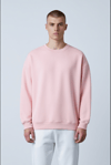 PEMBE BİSİKLET YAKA BASİC SWEATSHİRT 7012