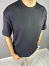 SİYAH OYSHO KUMAŞ T-SHİRT 7025