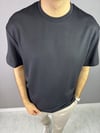 SİYAH OYSHO KUMAŞ T-SHİRT 7025