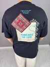 SİYAH THREADS NAKIŞLI T-SHİRT 1067