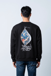 YELKEN MOTİFLİ BİSİKLET YAKA SWEATSHİRT 7015