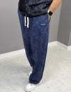 Yıkamalı lacivert baggy eşofman 6009