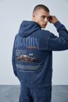 YIKAMALI PORSCHE 911 NAKIŞLI KAPŞONLU SWEATSHİRT 7056