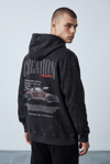 YIKAMALI PORSCHE 911 NAKIŞLI KAPŞONLU SWEATSHİRT 7055
