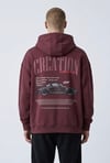 YIKAMALI PORSCHE 911 NAKIŞLI KAPŞONLU SWEATSHİRT 7057