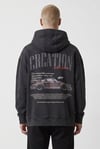 YIKAMALI PORSCHE 911 NAKIŞLI KAPŞONLU SWEATSHİRT 7055