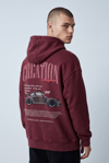 YIKAMALI PORSCHE 911 NAKIŞLI KAPŞONLU SWEATSHİRT 7057