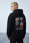 ZAR MOTİFLİ KAPŞONLU SWEATSHİRT 7051